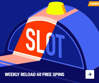 weekly reload 60 free spins